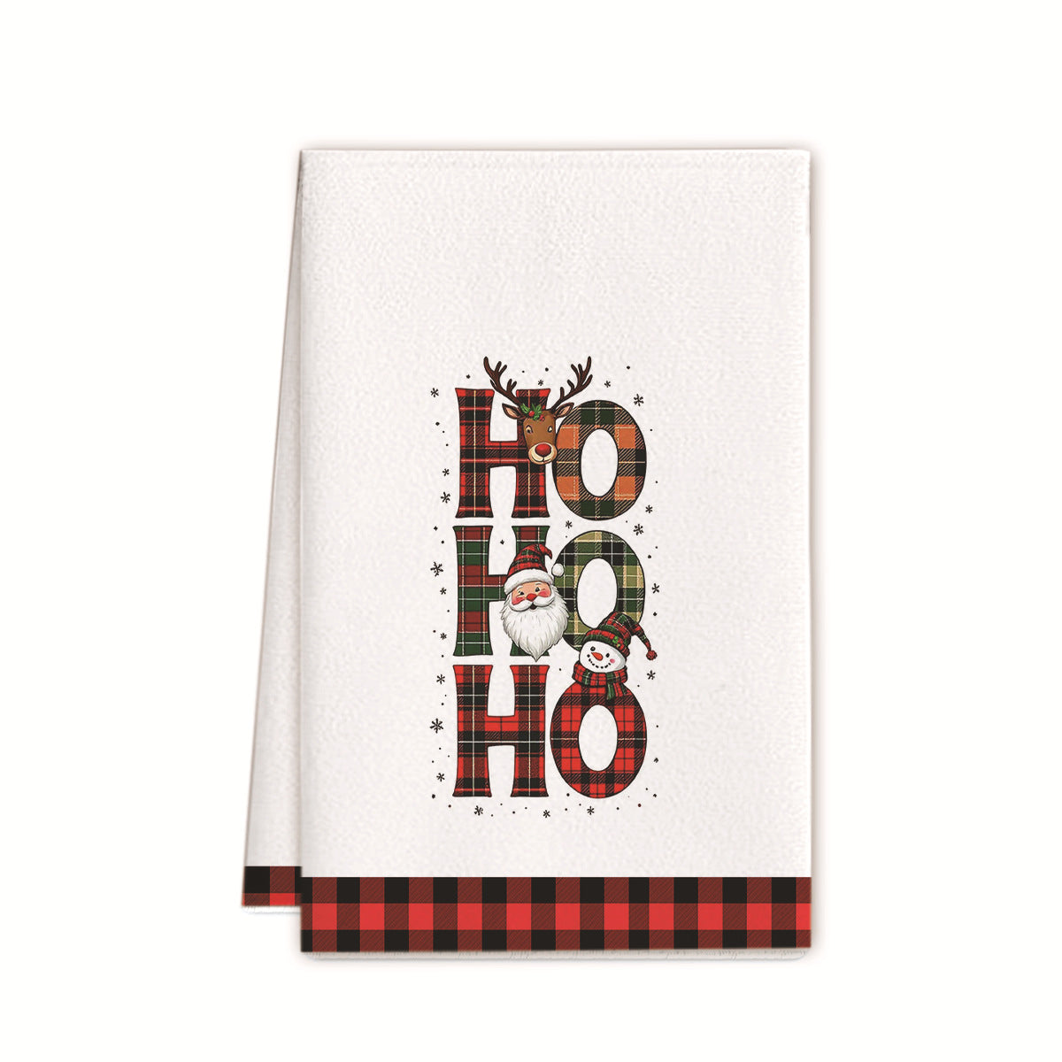 Christmas Microfiber Kitchen Towel Festive Tree Print Absorbent Dish Cloth Holiday Kitchen Decor
