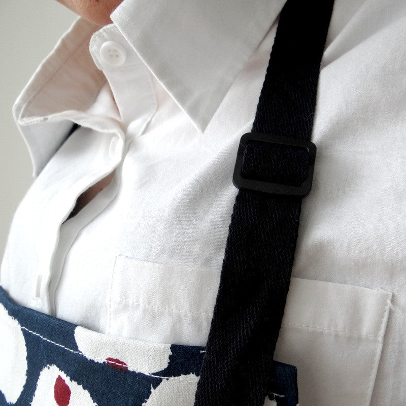 Nordic Cotton Printed Apron, Adult Kitchen Apron with Adjustable Neck Strap