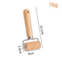 Beechwood Rolling Pin with Rotating Roller