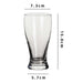 Curved Waist Beer Glass Tall Clear Craft Beer Drinking Cup