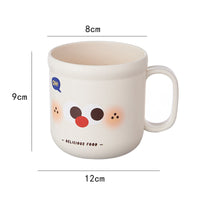 Cute Dog Plastic Mug – Adorable Cartoon Drinking Cup with Handle