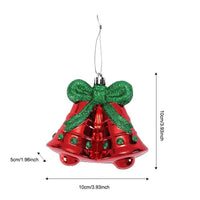 Christmas Nutcracker Bell Ornament Festive Hanging Tree Decoration Holiday Window Decor