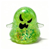 Halloween Ghost Squishy Toys – Glitter Ghost Stress Relief Fidget Toys, Soft Squeeze Toys for Kids Party Favors