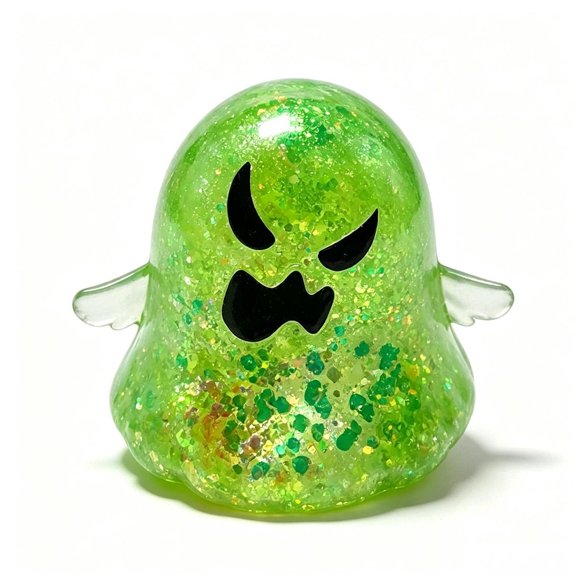 Halloween Ghost Squishy Toys – Glitter Ghost Stress Relief Fidget Toys, Soft Squeeze Toys for Kids Party Favors