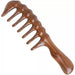 Natural Sandalwood Wide Tooth Comb Wooden Scalp Massage Hair Comb