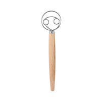 Wooden Handle Danish Dough Whisk