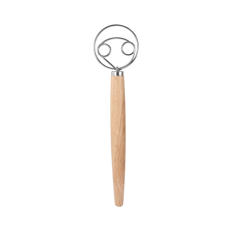 Wooden Handle Danish Dough Whisk