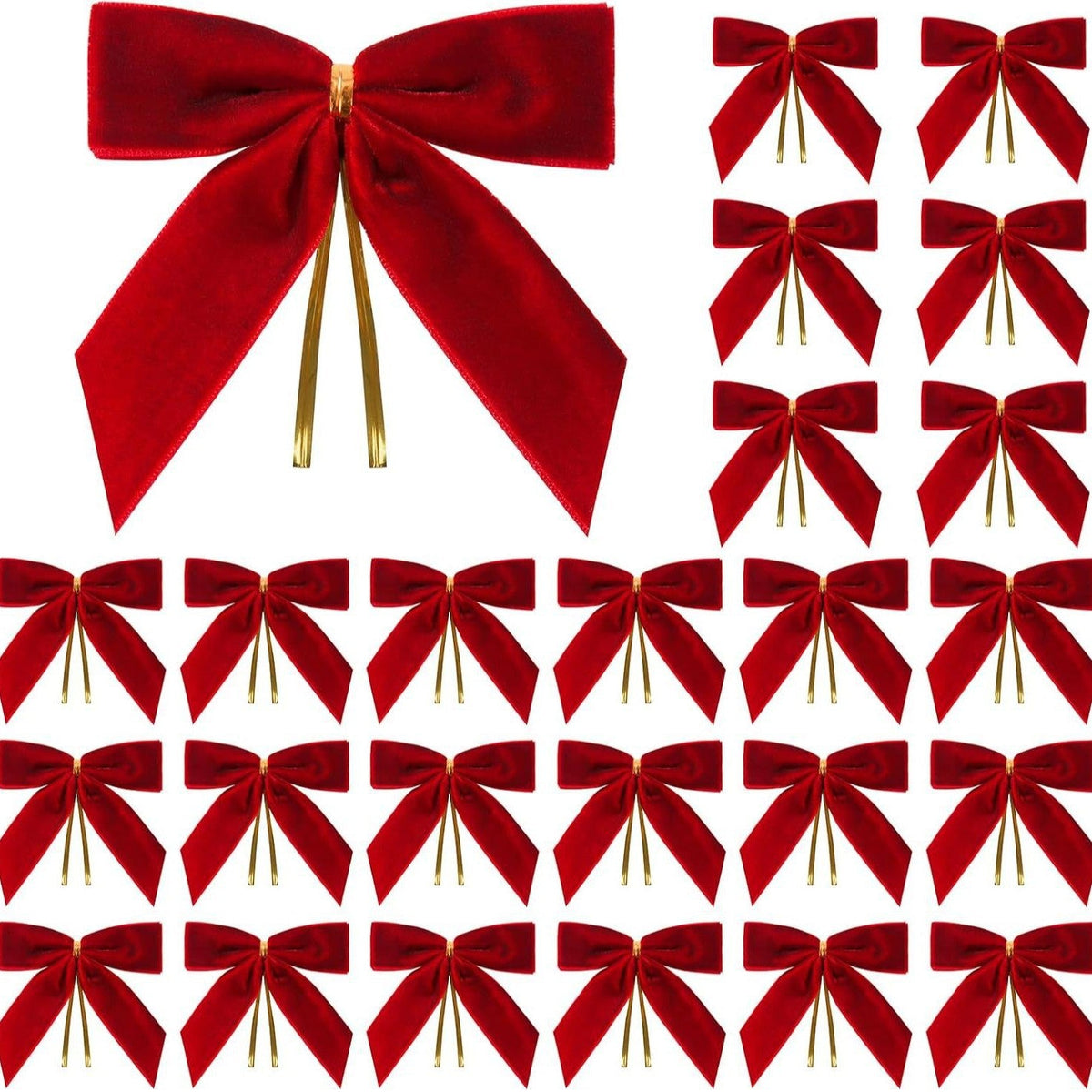 Velvet Christmas Decorative Bows