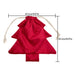Christmas Tree Shape Drawstring Gift Bag Fabric Holiday Candy Storage Pouch