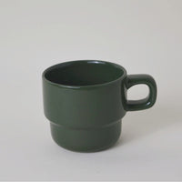Stackable Ceramic Coffee Mug – 400ml Minimalist Drinking Cup with Handle