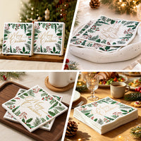 Christmas Botanical Paper Napkins