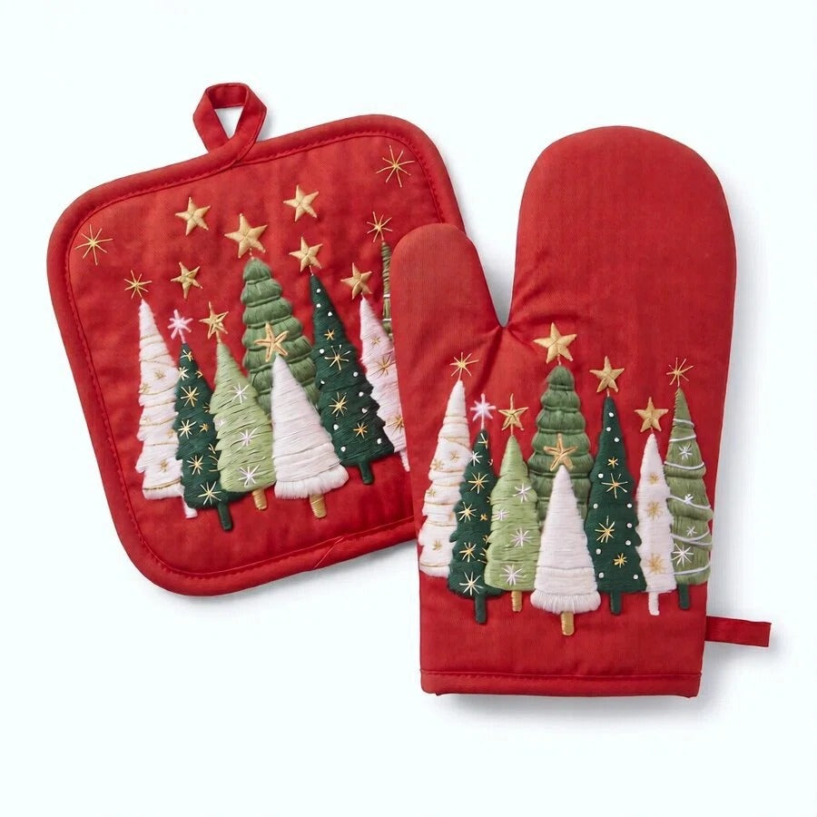 Christmas Oven Mitts and Pot Holders