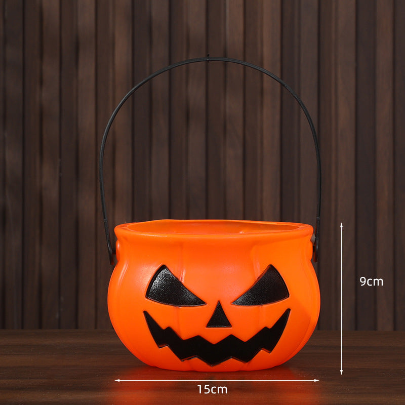 Halloween Pumpkin Candy Bucket Jack O Lantern Treat Pail