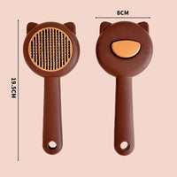 Cat Ear Grooming Brush with Push Button Hair Release