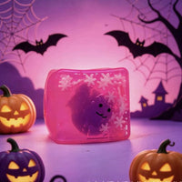 Halloween Square Squishy Toy, 5.5 cm TPR Stress Relief Cube, Boxed Sensory Fidget Toy