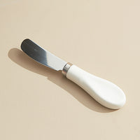 Ceramic Handle Spreader Knife – Stainless Steel Butter and Cheese Knife
