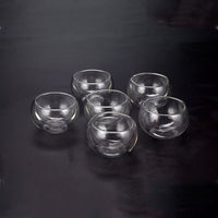 Double Wall Borosilicate Glass Tea Cup Heat Resistant