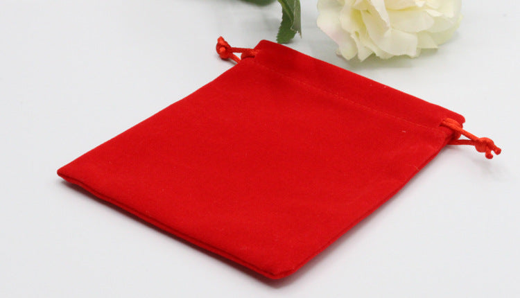 Soft Velvet Drawstring Gift Pouch Jewelry Storage Bag