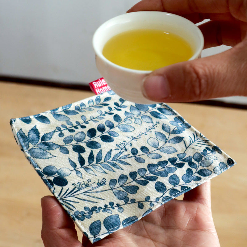 Cotton Coaster, Japanese Style Mug Mat & Tea Cup Coaster