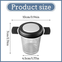 304 Stainless Steel Tea Infuser Basket Fine Mesh Filter with Lid