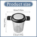 304 Stainless Steel Tea Infuser Basket Fine Mesh Filter with Lid