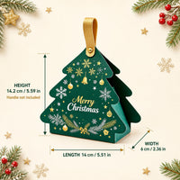Christmas Tree Gift Bags with Handles 20 Pieces per Pack