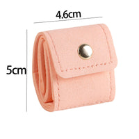 Mini Felt Ring Storage Pouch Portable Jewelry Organizer with Snap Button