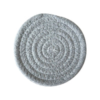 Round Woven Cotton Coaster Heat Resistant Drink Mat Decorative Table Protector