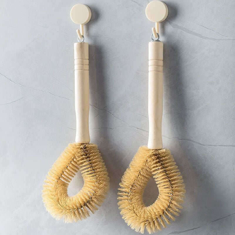 Long Handle Hanging Dish Scrub Brush for Pots and Kitchen Cleaning