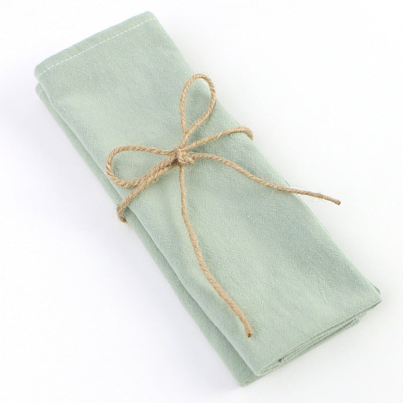 Cotton Cloth Napkins, 30 x 30 cm Soft Reusable Dinner Napkins, Pastel Fabric Table Napkins