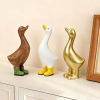 Resin Goose Figurine – Garden & Entryway Decorative Accent