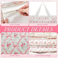 Floral Mahjong Travel Bag Set – 3-Piece Storage & Organizer Collection