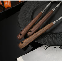Walnut Handle Ladle and Slotted Spoon Kitchen Utensils