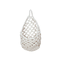 Hanging Crochet Storage Basket –30*20CM Cotton Rope Wall Hanging Fruit & Vegetable Net Bag for Kitchen& Home Decor