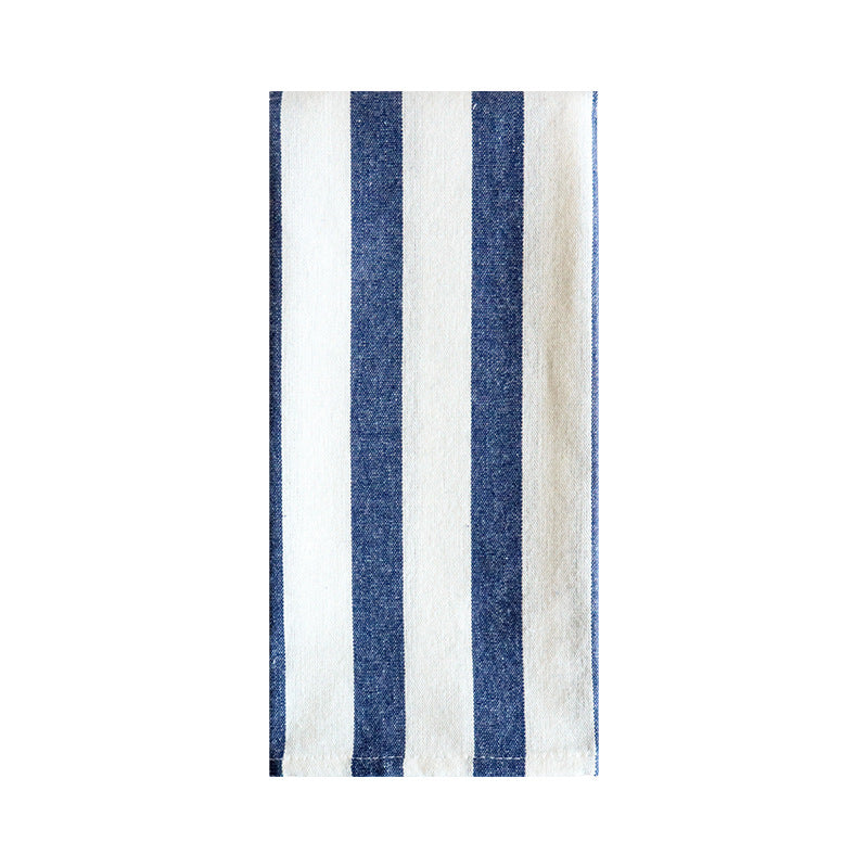 100% Cotton Table Mat – Blue Plaid & Striped Woven Placemat for Dining Table, Kitchen, Café, Restaurant & Home Decor