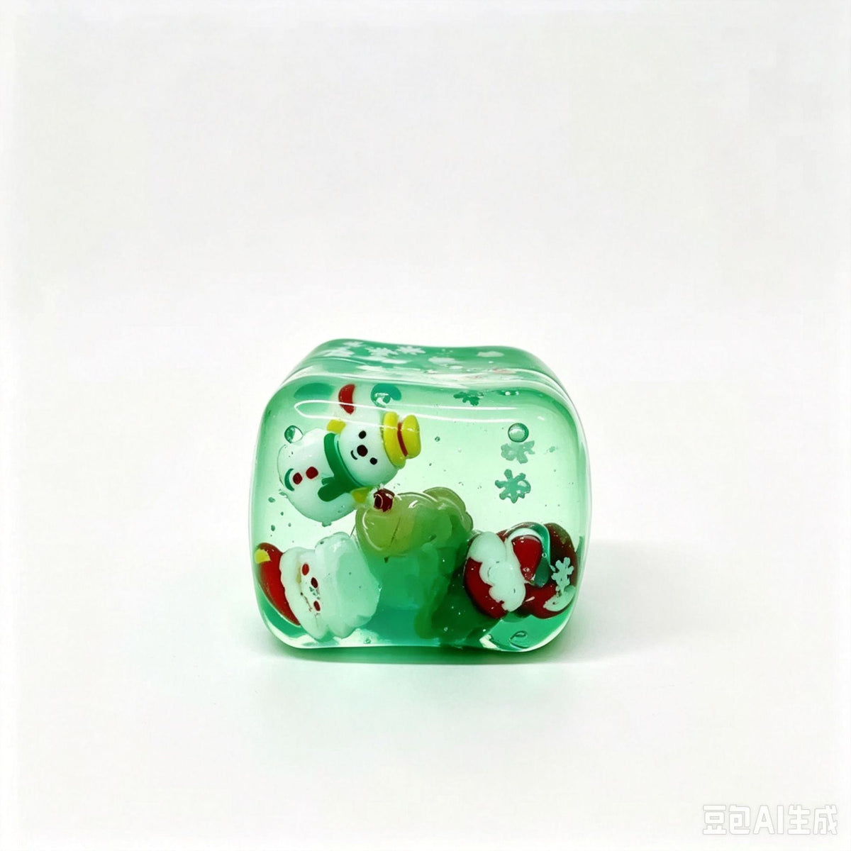 Christmas Slow Rising Squishy Cube Toy Cute Holiday Character Stress Relief Squeeze Toy