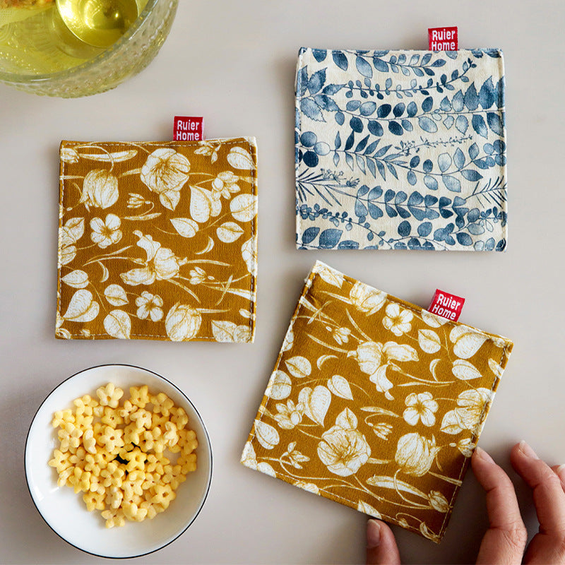 Cotton Coaster, Japanese Style Mug Mat & Tea Cup Coaster