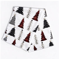 Christmas Microfiber Kitchen Towel Festive Tree Print Absorbent Dish Cloth Holiday Kitchen Decor