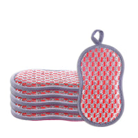 Double Sided Kitchen Cleaning Sponge Pad, Reusable Dish Scrubber
