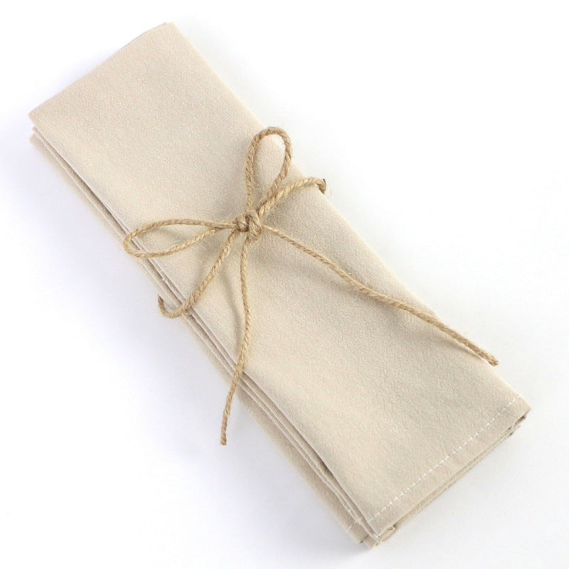 Cotton Cloth Napkins, 30 x 30 cm Soft Reusable Dinner Napkins, Pastel Fabric Table Napkins