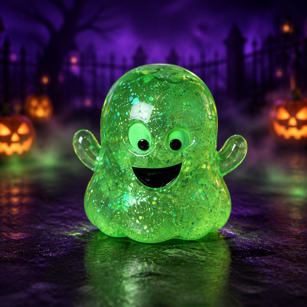 Halloween Squishy Toys – Glitter Ghost Stress Relief Fidget Toys
