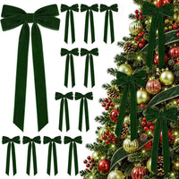 Velvet Christmas Tree Bow Ornament