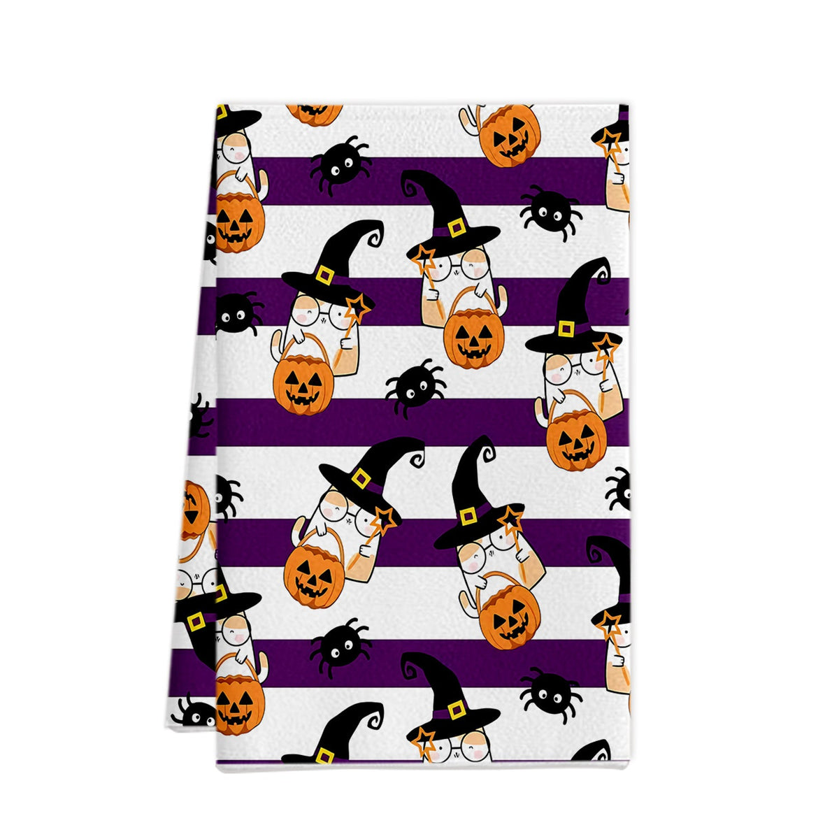 Halloween Ghost Pumpkin Printed Microfiber Kitchen Towel