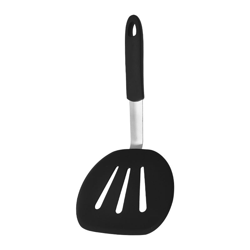 Silicone Slotted Spatula with Stainless Steel Handle for Cooking