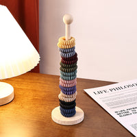 Natural Wooden Hair Scrunchie Holder Stand