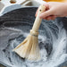 Coconut Fiber Cleaning Brush – 21cm Natural Palm Scrubber with Wooden Handle for Pots, Pans, Sink, Kitchen & Household Cleaning