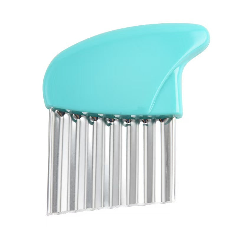 Stainless Steel Crinkle Cutter Wavy Potato Slicer Vegetable Cutting Tool
