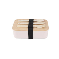 Double Layer Bento Lunch Box Bamboo Lid Microwave Safe Food Container