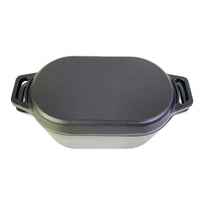Cast Iron Bread Baker & Dutch Oven – 2-in-1 Loaf Baking Pot