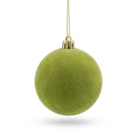 Velvet-Look Christmas Ball Ornaments for Cozy Holiday Styling, 8 cm Baubles